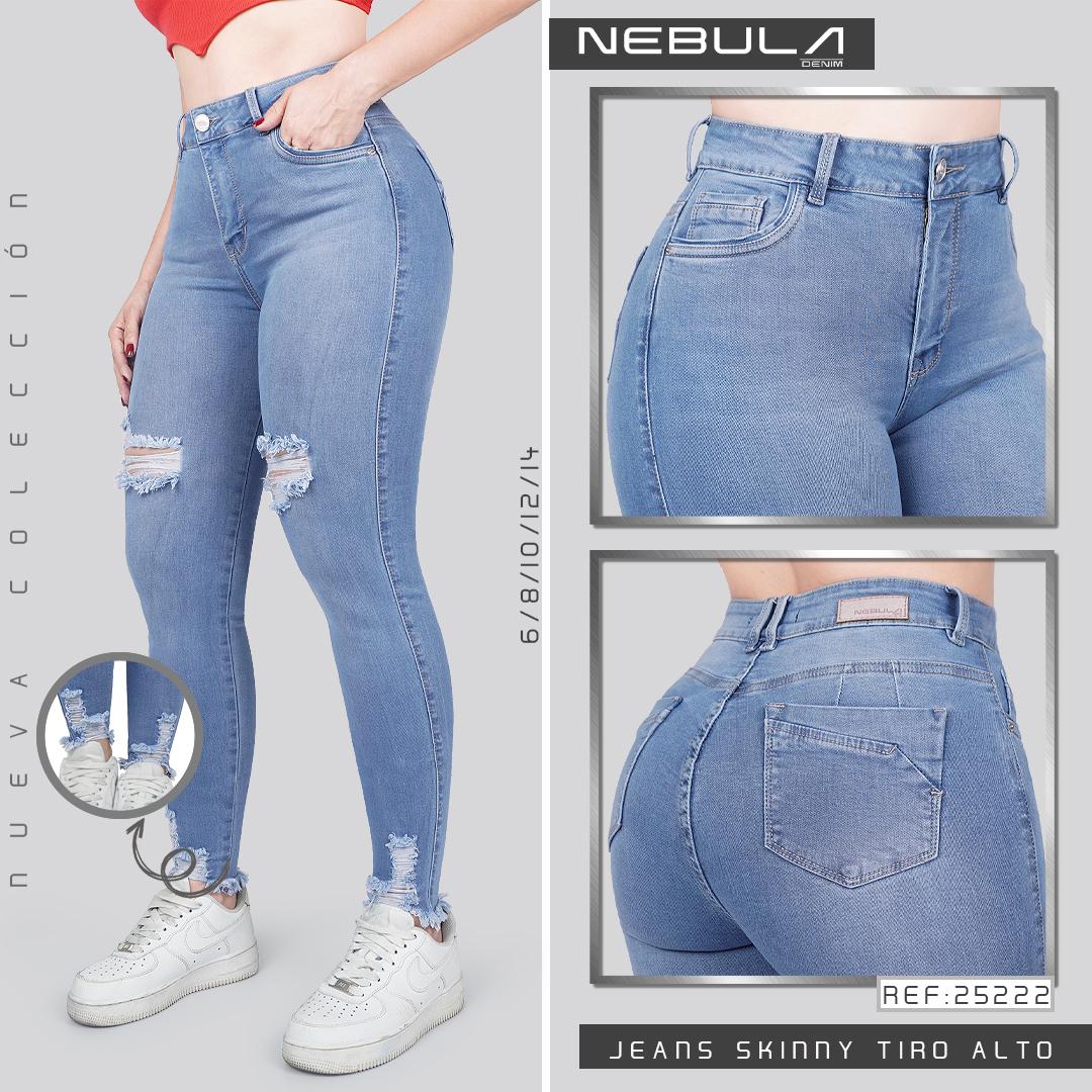 Jeans Skinny Tiro Alto 25222