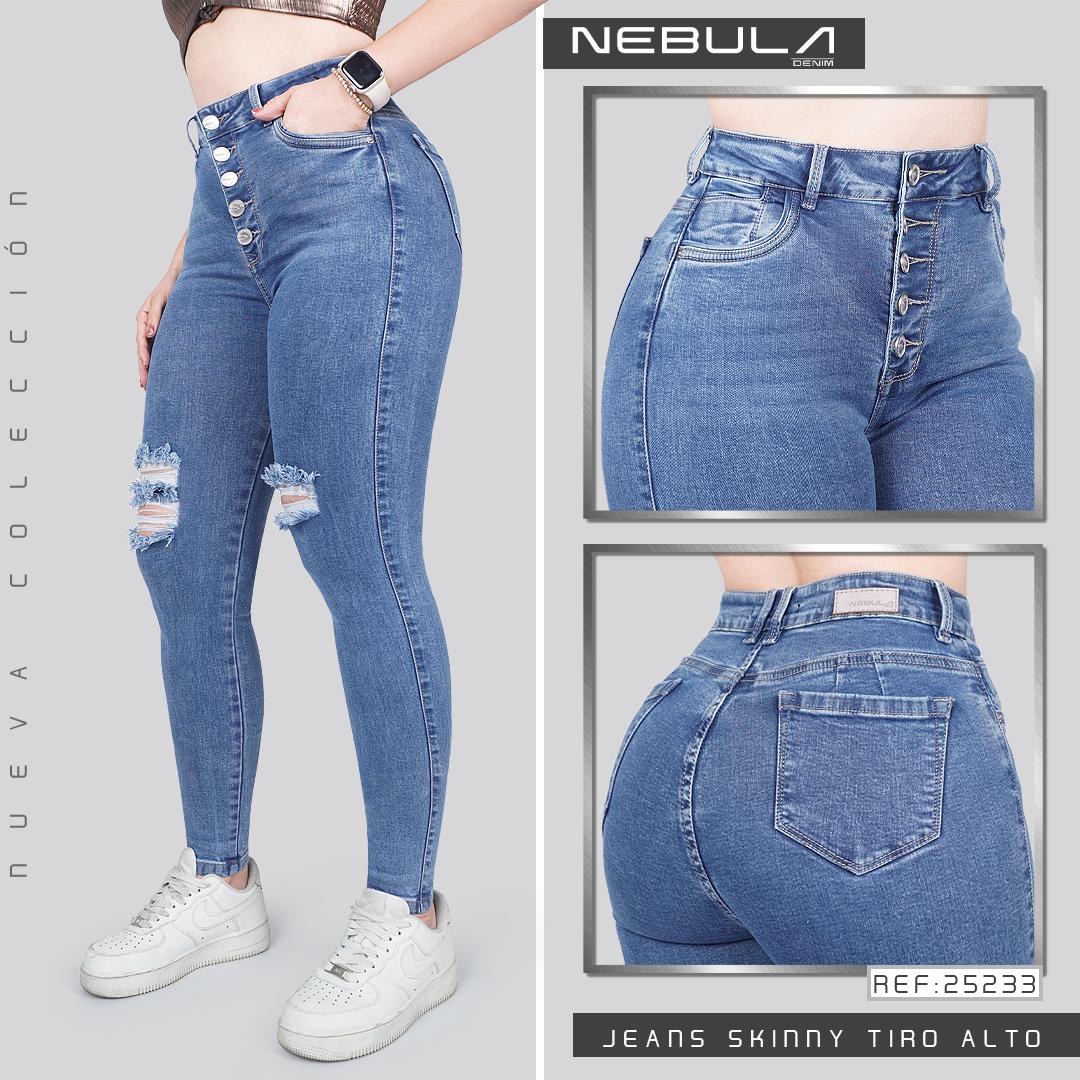 Jeans Skinny Tiro Alto 25233