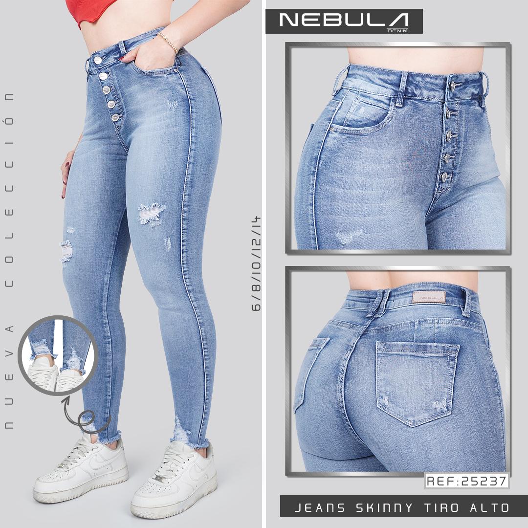 Jeans Skinny Tiro Alto 25237
