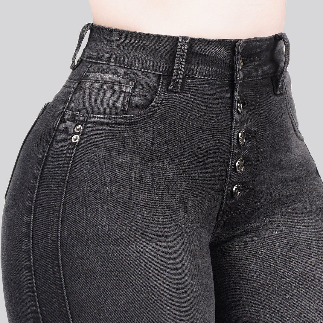 Jeans Skinny Tiro Alto 25264