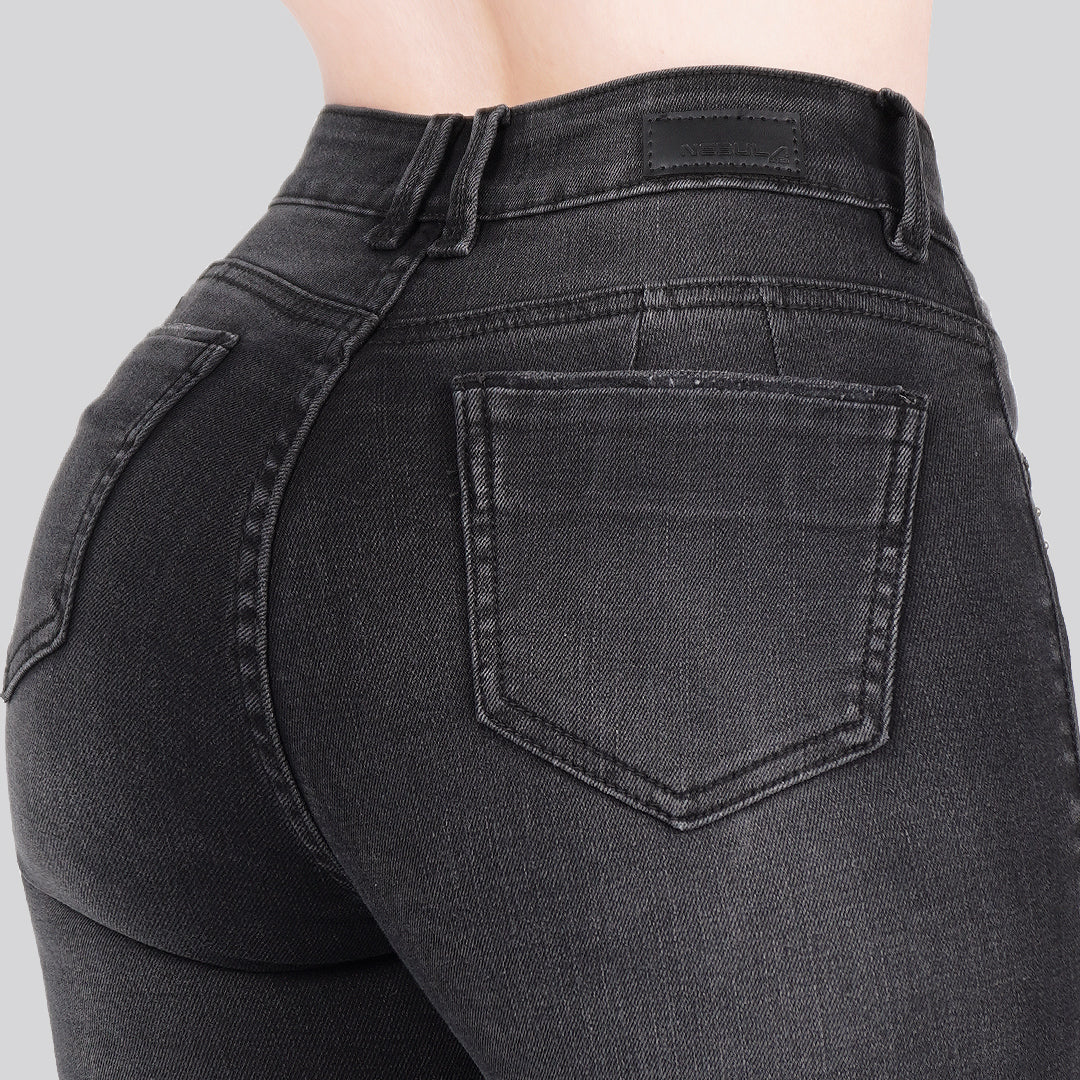 Jeans Skinny Tiro Alto 25264
