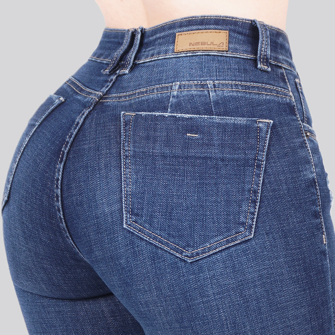 Jeans Skinny Tiro Alto 25266