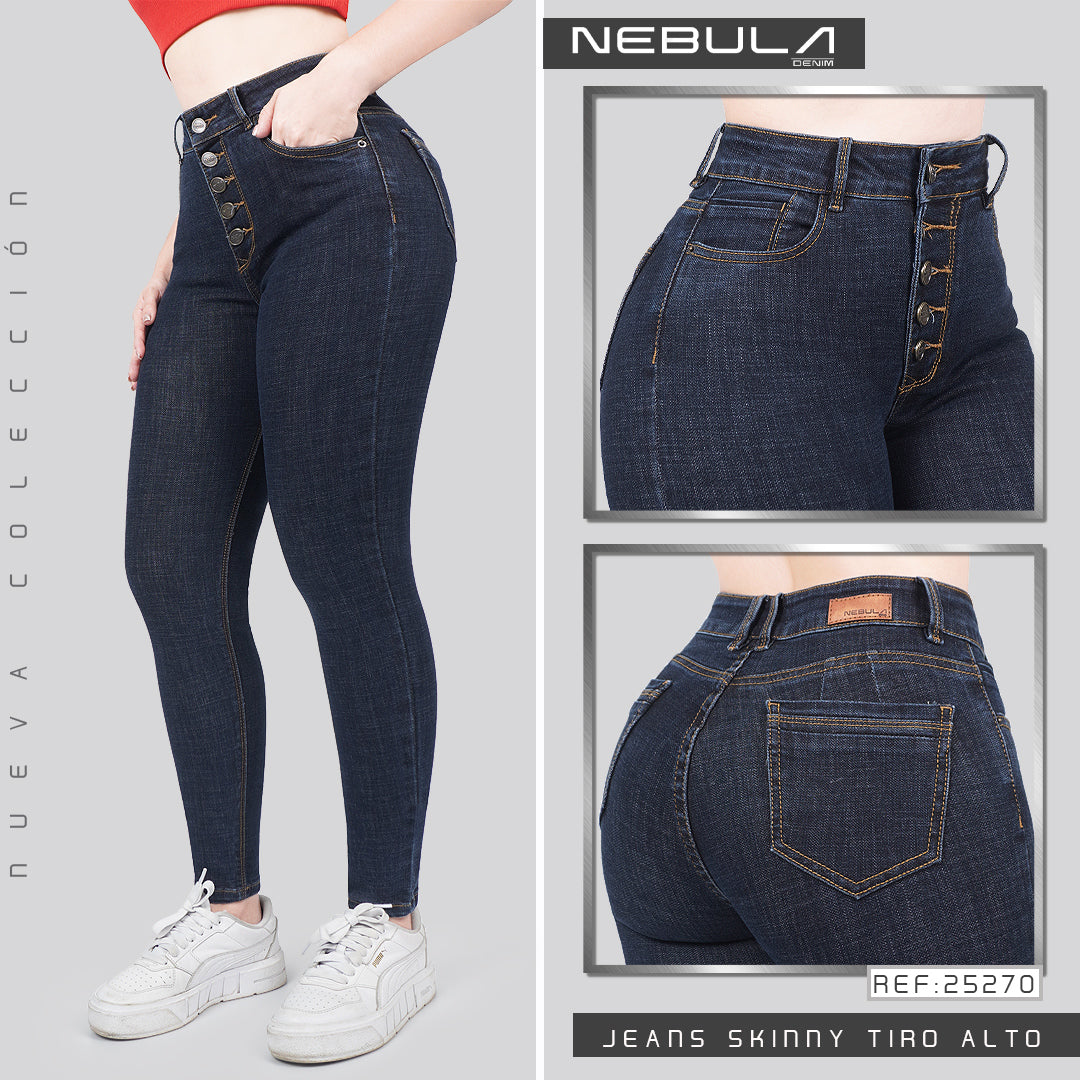 Jeans Skinny Tiro Alto 25270