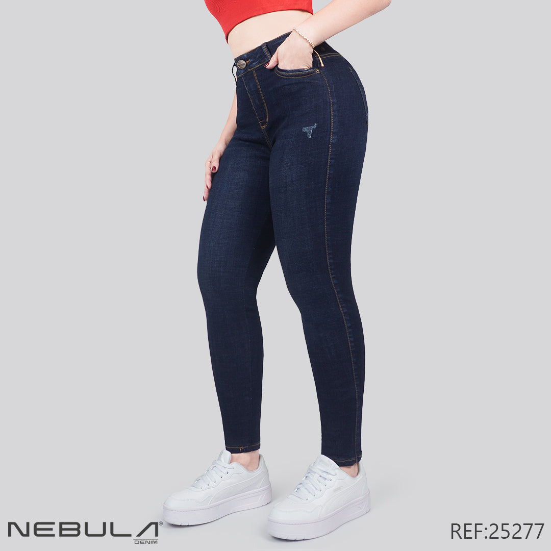 Jeans Skinny Tiro Alto 25277