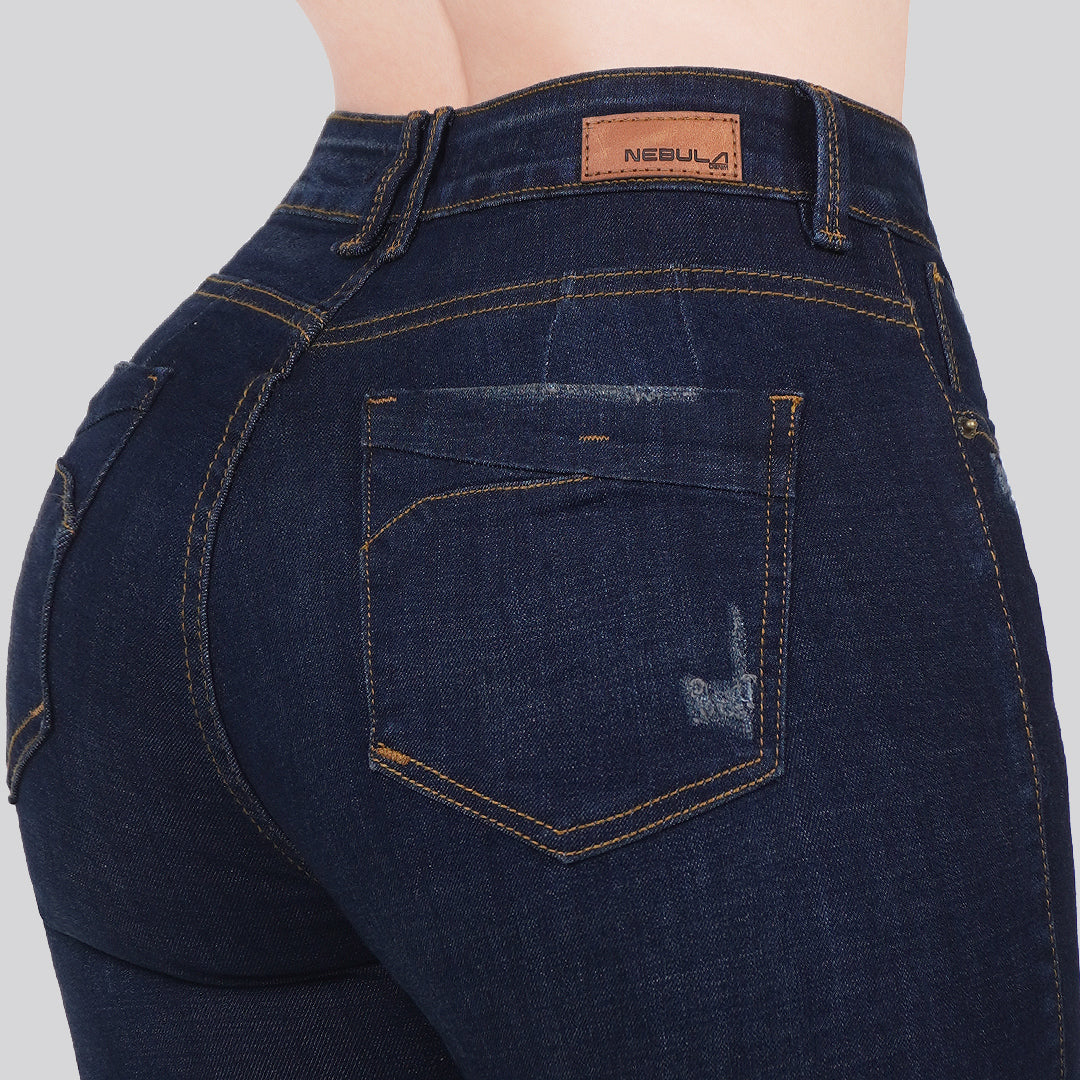 Jeans Skinny Tiro Alto 25277
