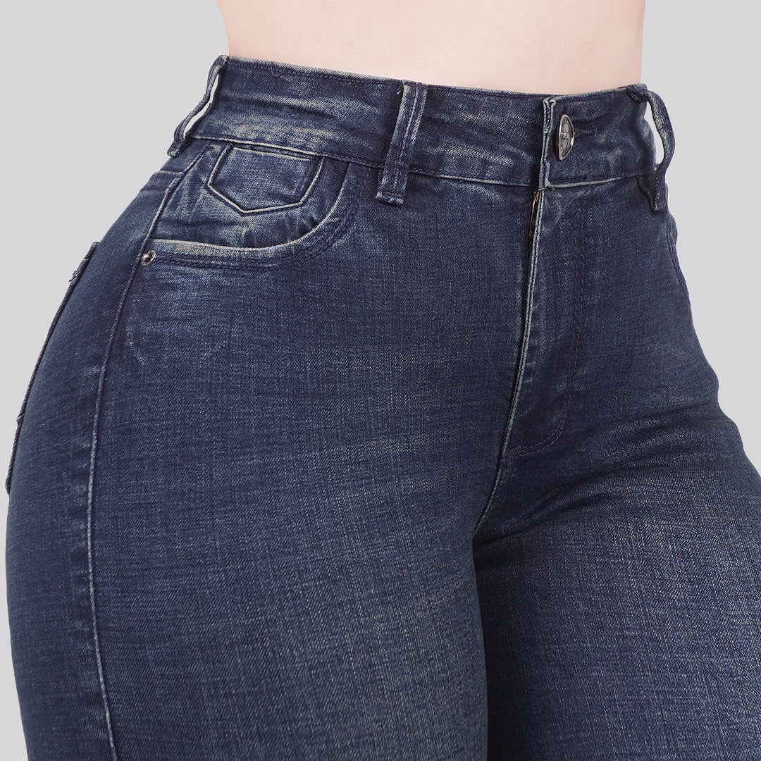 Jeans Skinny Tiro Alto 25279