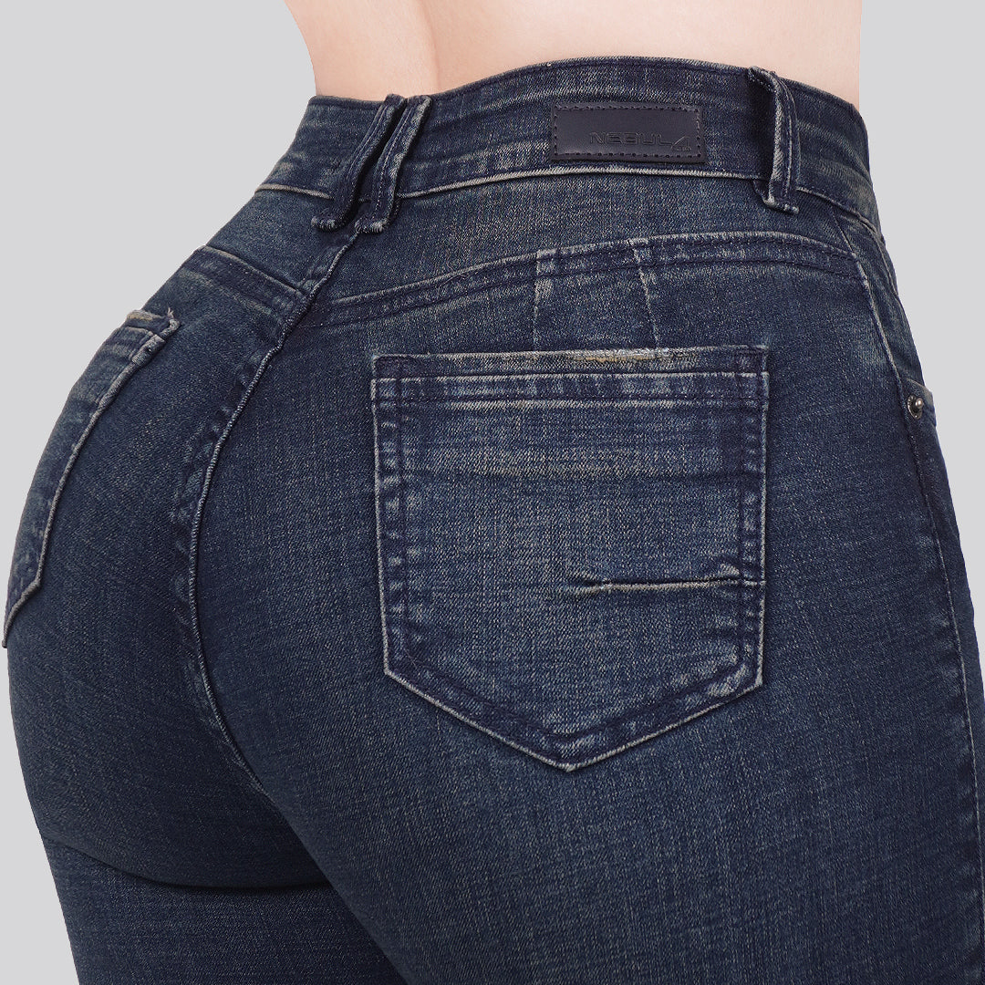 Jeans Skinny Tiro Alto 25279