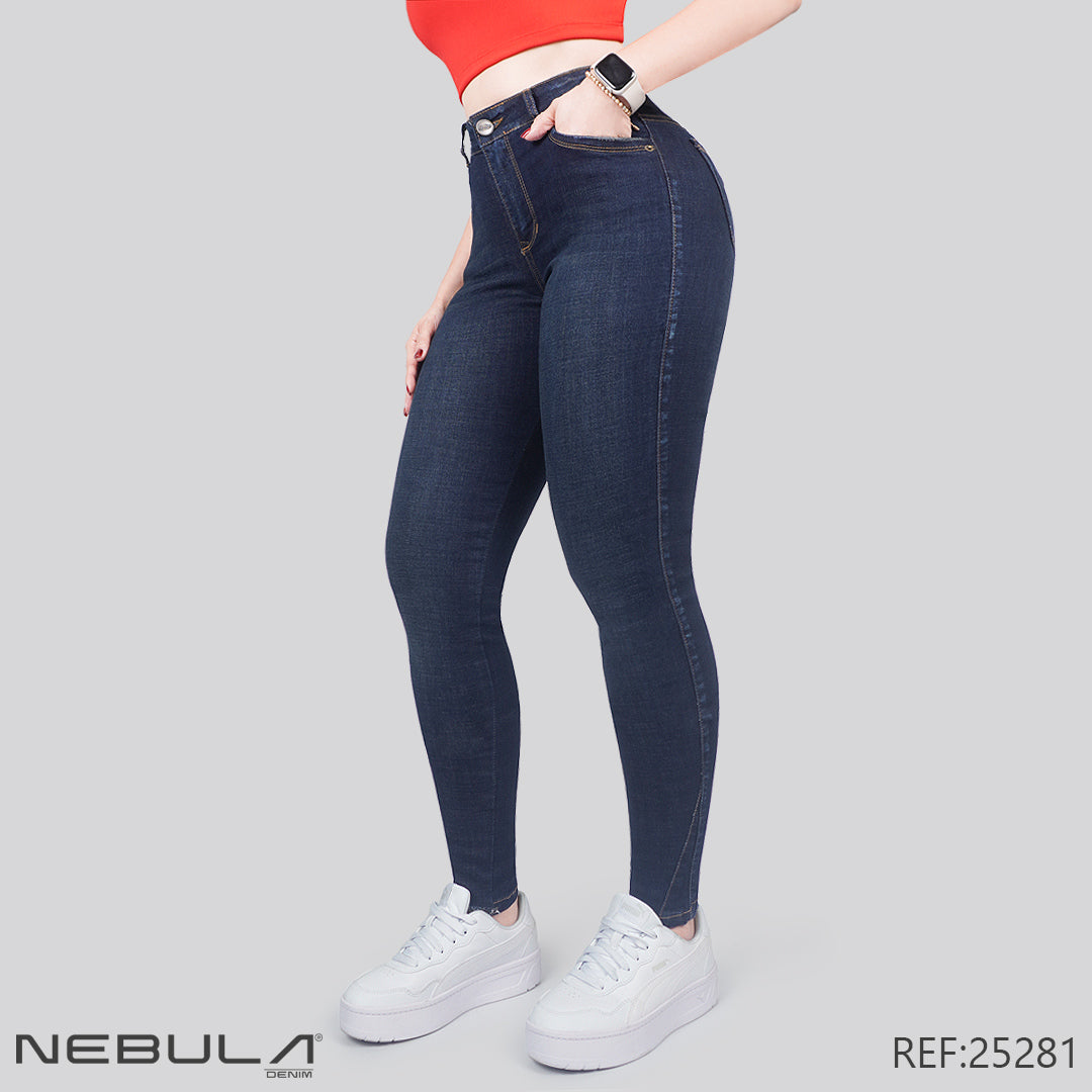 Jeans Skinny Tiro Alto 25281