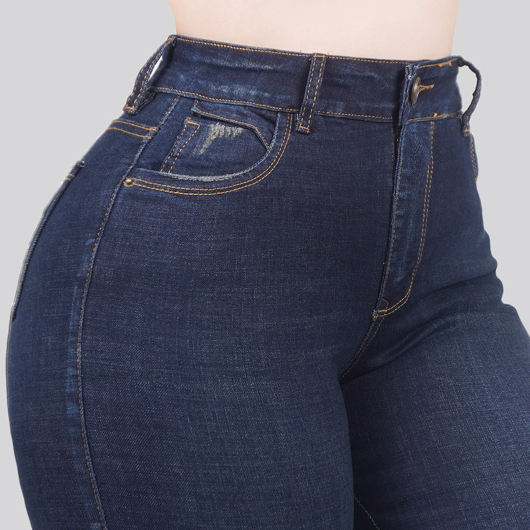 Jeans Skinny Tiro Alto 25281