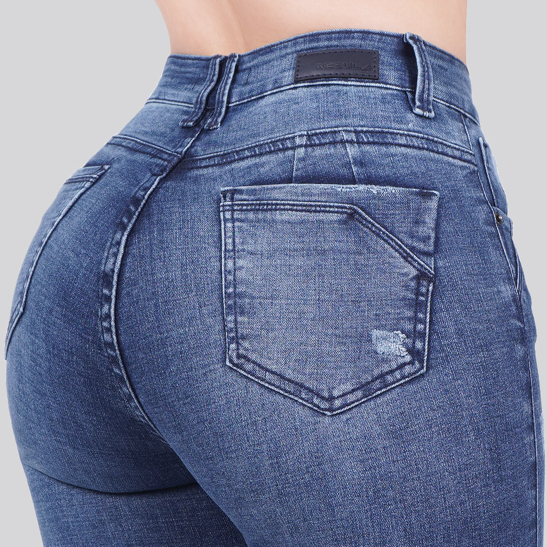 Jeans Skinny Tiro Alto 25282