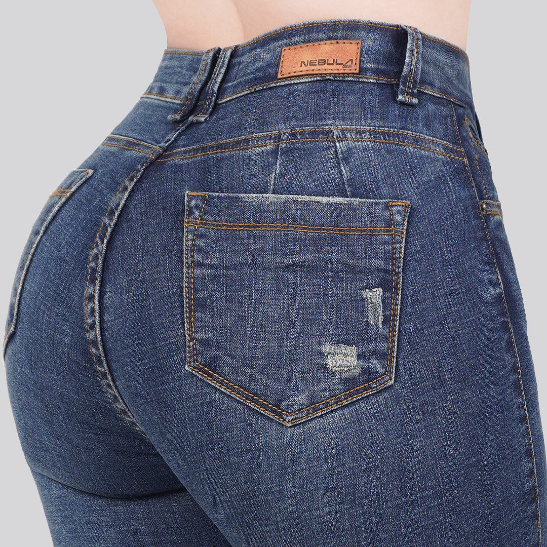 Jeans Skinny Tiro Alto 25283