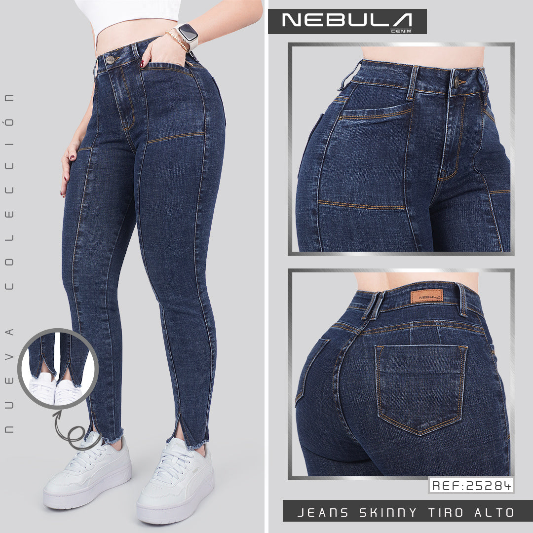 Jeans Skinny Tiro Alto 25284