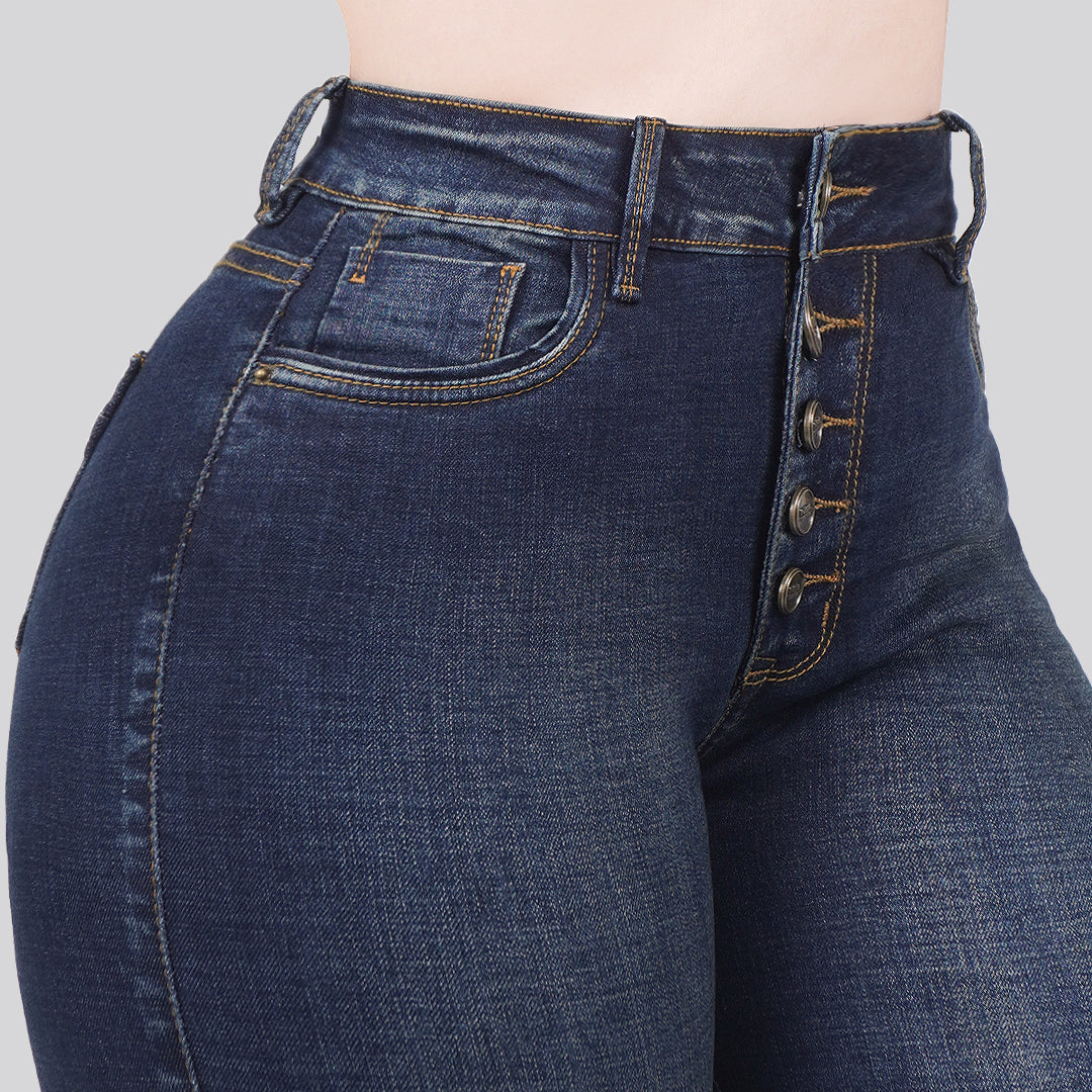 Jeans Skinny Tiro Alto 25288