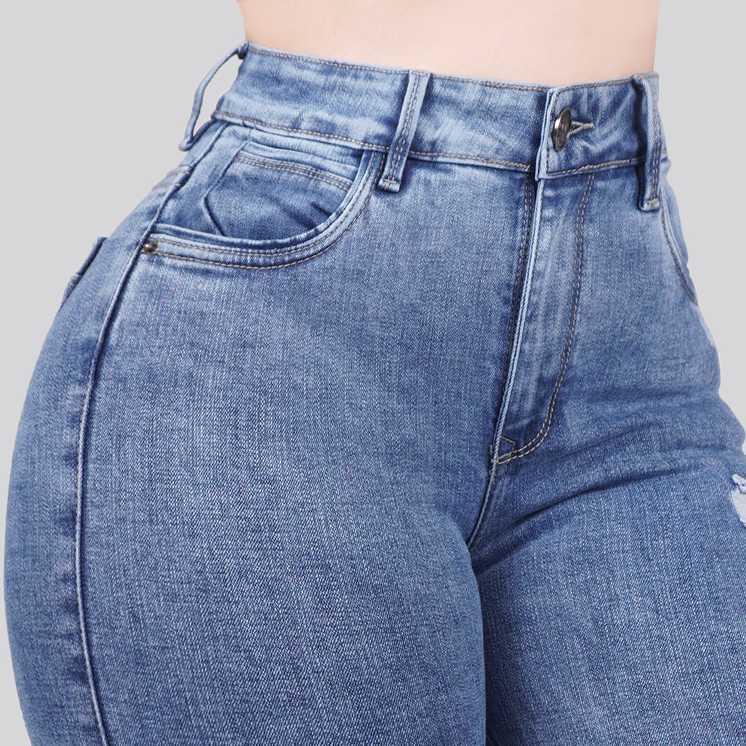 Jeans Skinny Tiro Alto 25290