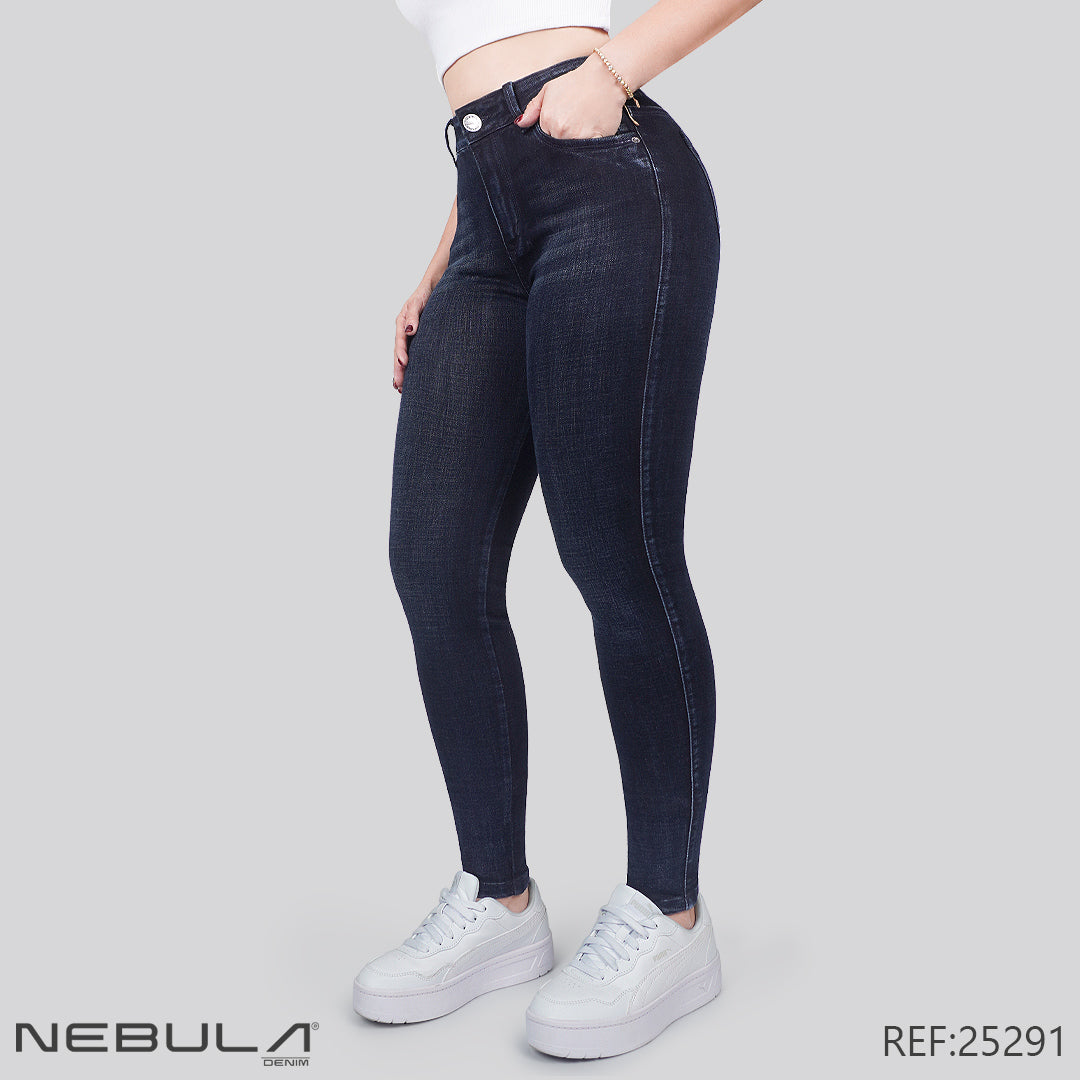 Jeans Skinny Tiro Alto 25291