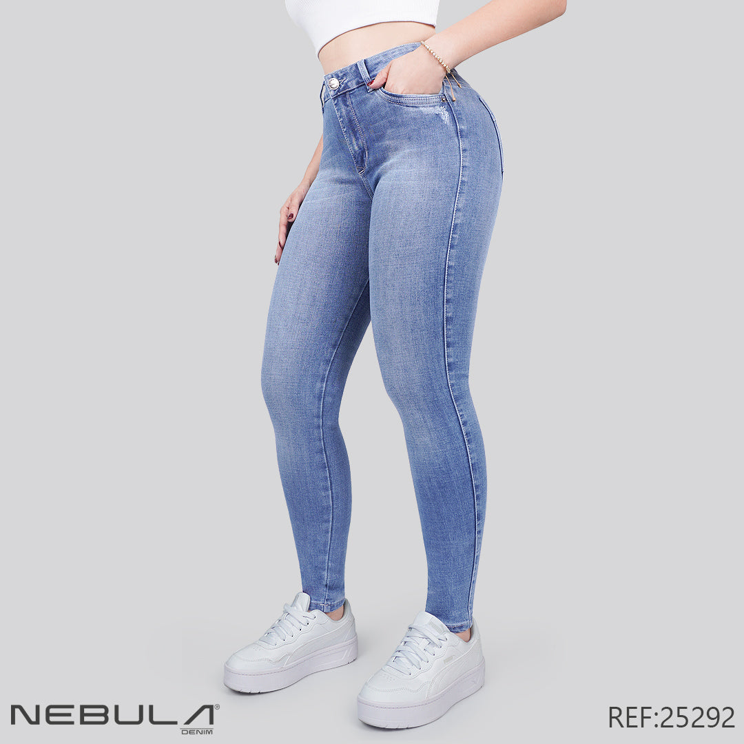 Jeans Skinny Tiro Alto 25292