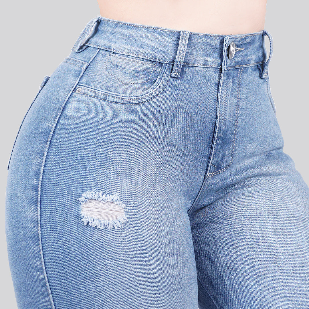 Jeans Skinny Tiro Alto 25296