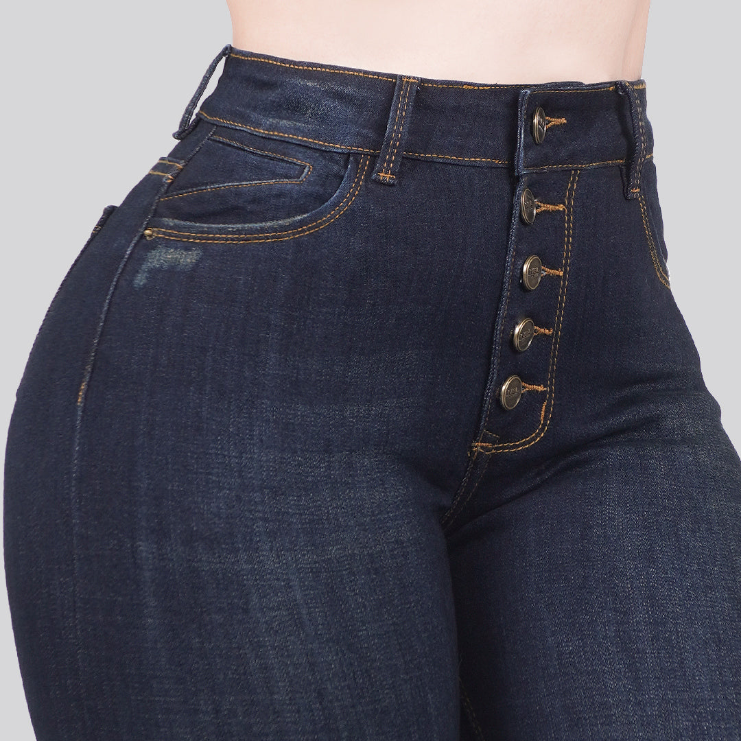 Jeans Skinny Tiro Alto 25298