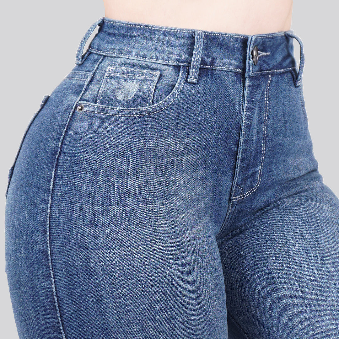 Jeans Skinny Tiro Alto 25299