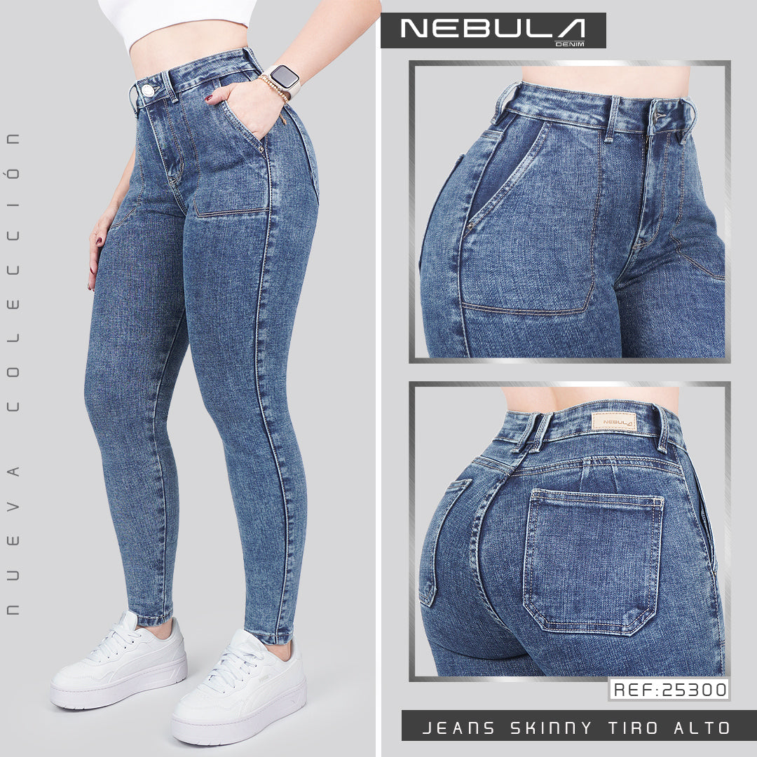Jeans Skinny Tiro Alto 25300