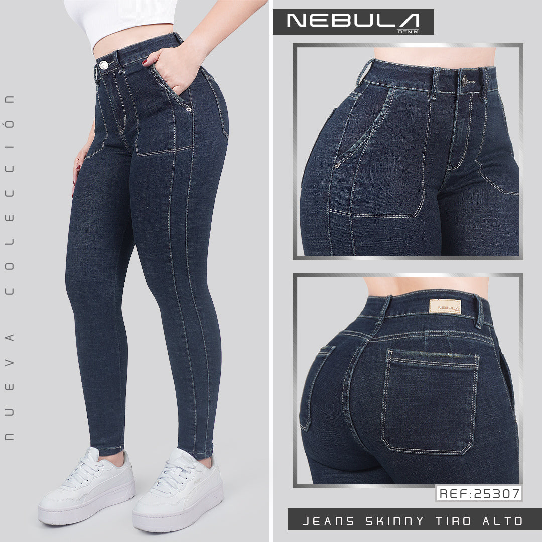 Jeans Skinny Tiro Alto 25307