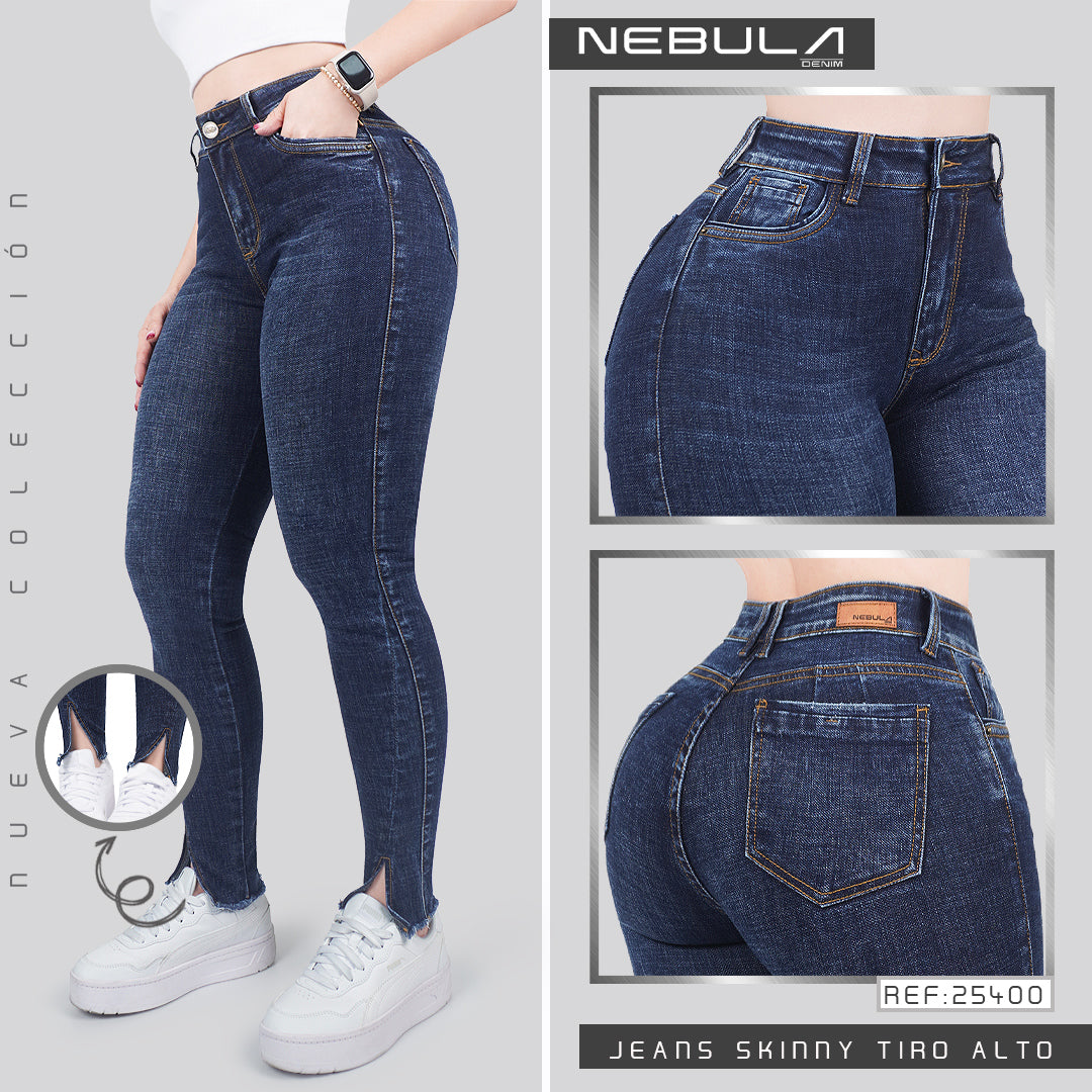Jeans Skinny Tiro Alto 25400