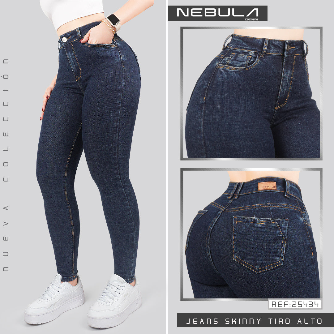 Jeans Skinny Tiro Alto 25434