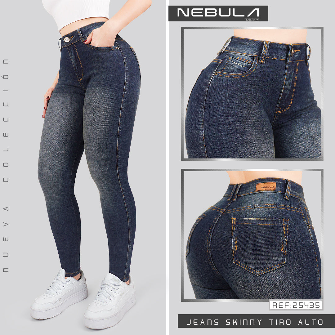 Jeans Skinny Tiro Alto 25435