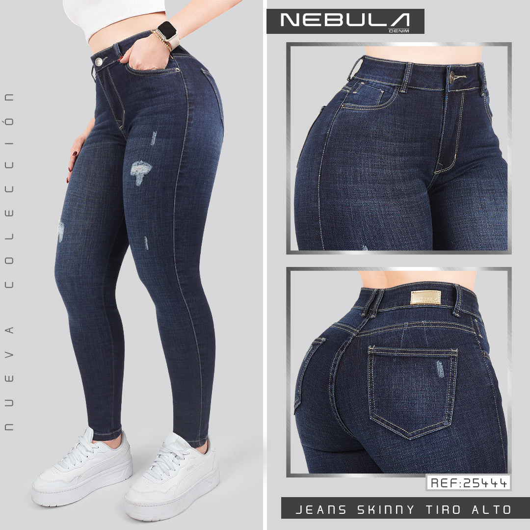 Jeans Skinny Tiro Alto 25444