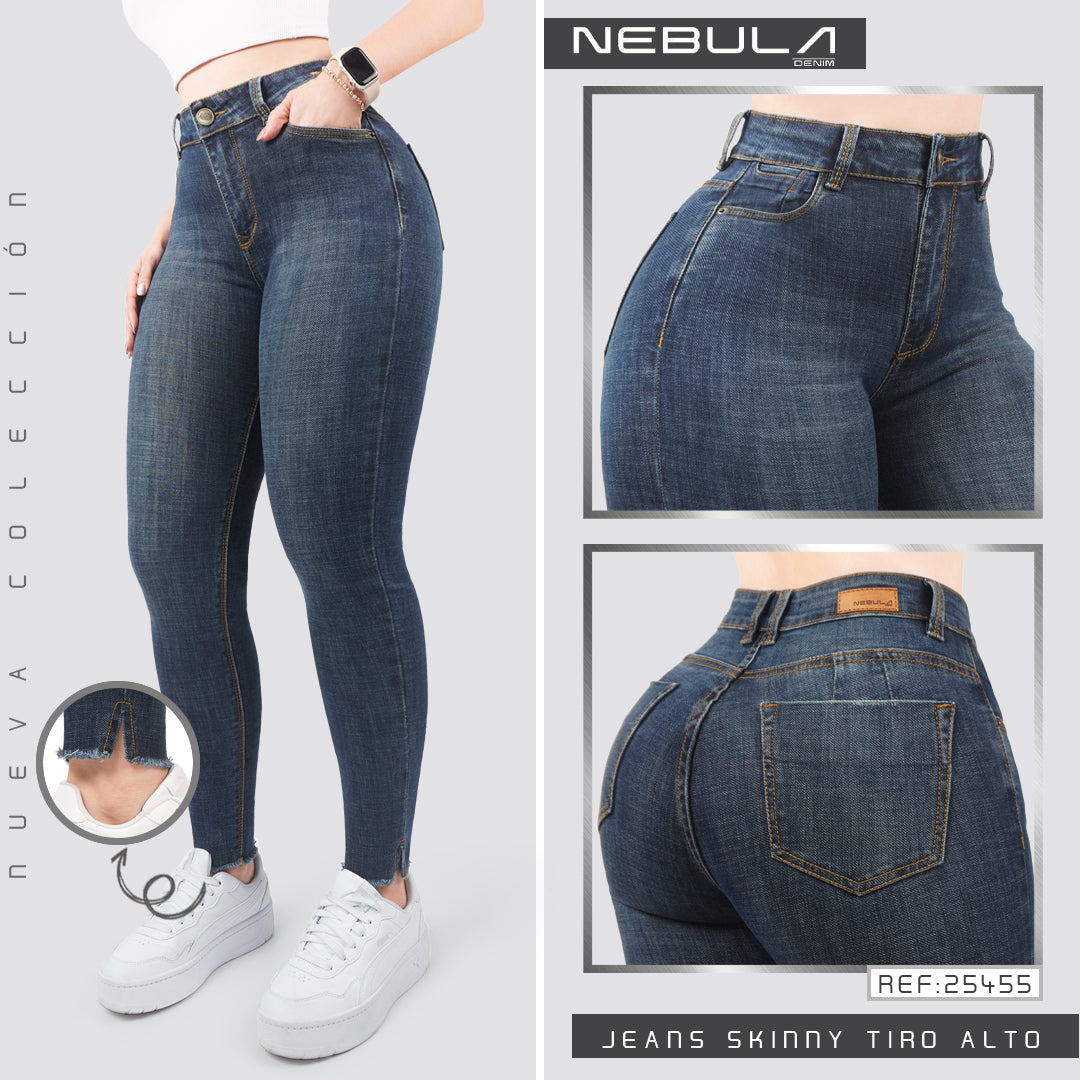 Jeans Skinny Tiro Alto 25455