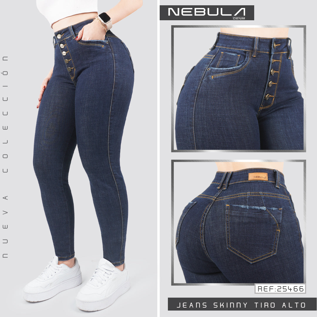 Jeans Skinny Tiro Alto 25466