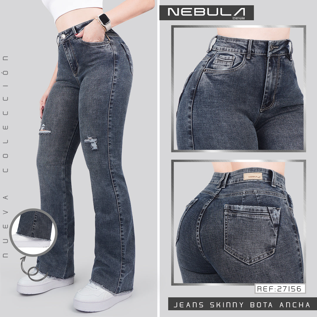 Jeans Skinny Bota Ancha 27156