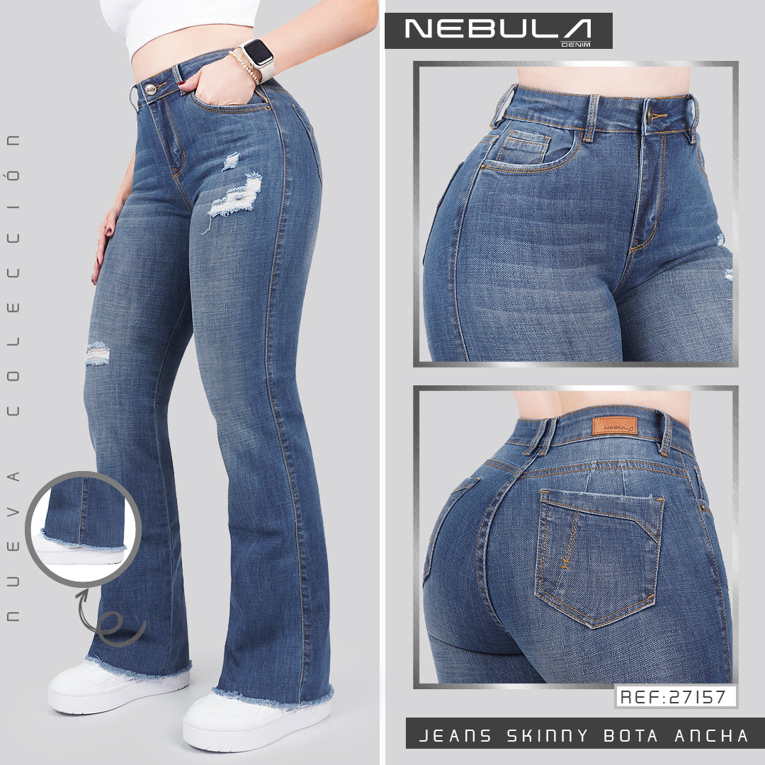 Jeans Skinny Bota Ancha 27157