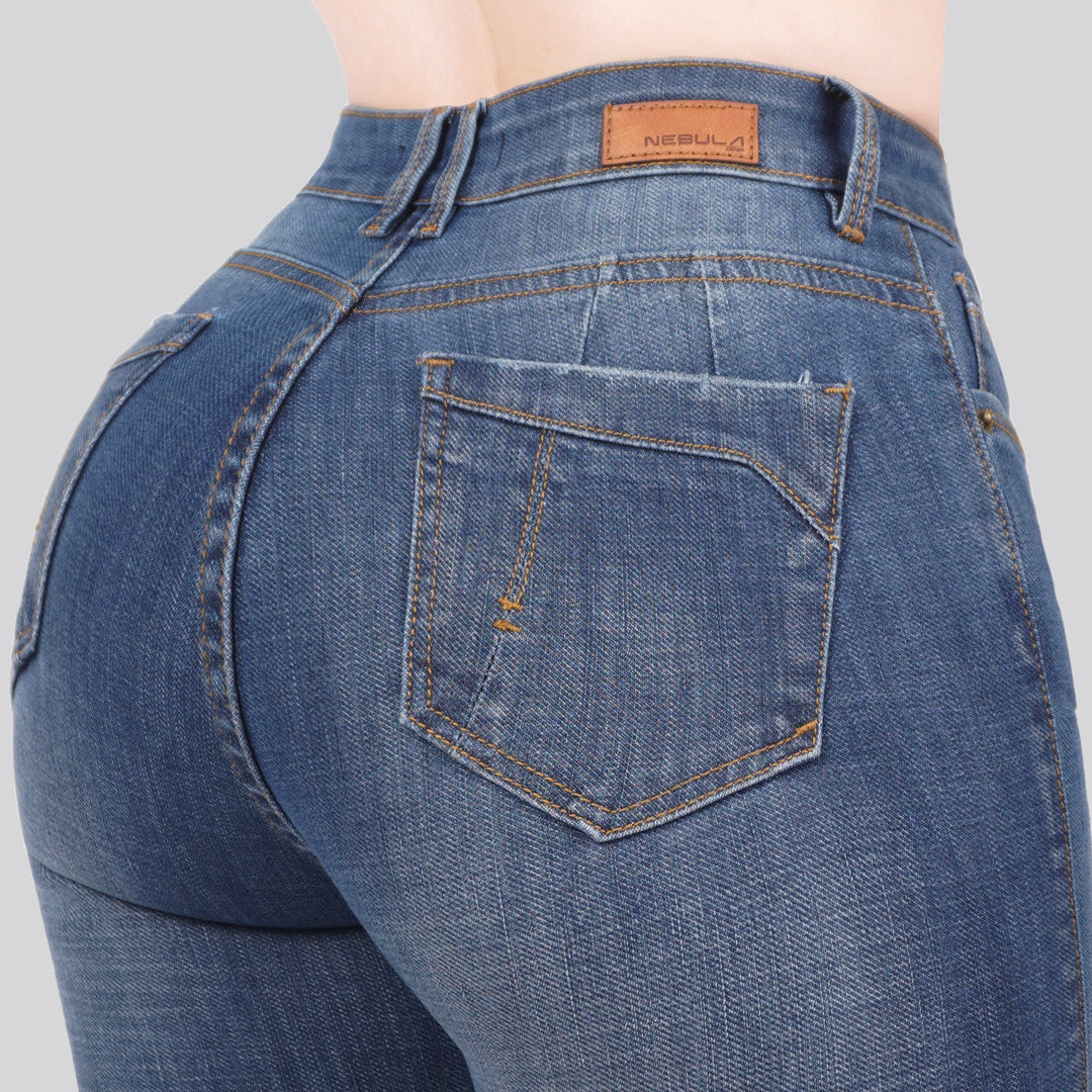 Jeans Skinny Bota Ancha 27157