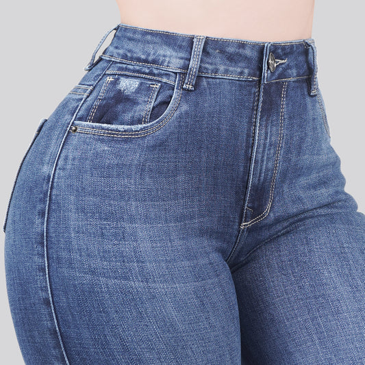 Jeans Skinny Bota Ancha 27158