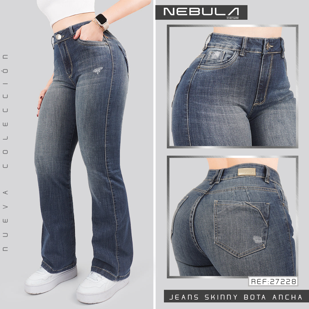 Jeans Skinny Bota Ancha 27228
