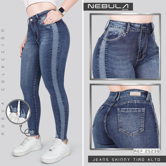 Jeans Skinny Tiro Alto 25239