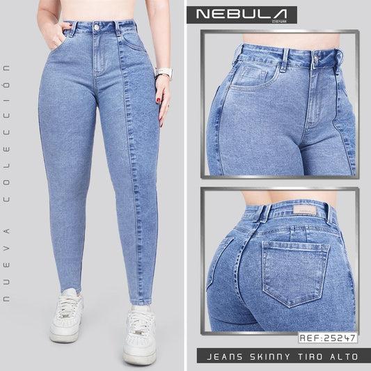 Jeans Skinny Tiro Alto 25247