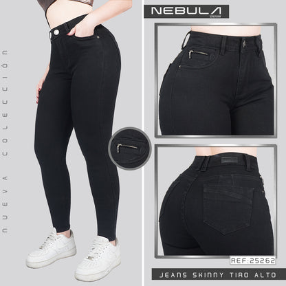 Jeans Skinny Tiro Alto 25262