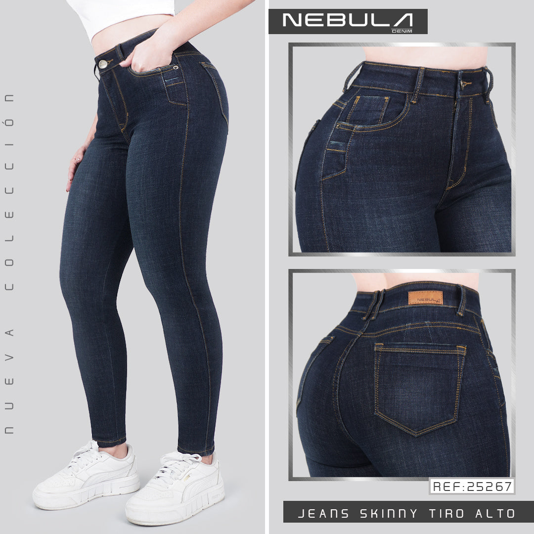 Jeans Skinny Tiro Alto 25267
