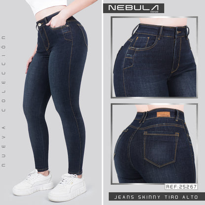 Jeans Skinny Tiro Alto 25267