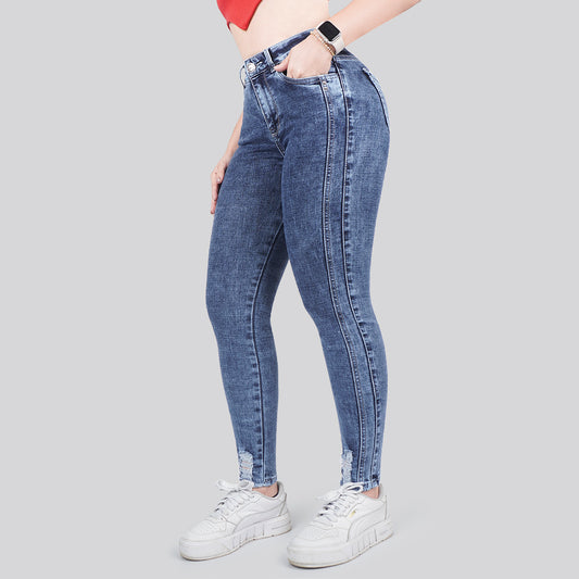 Jeans Skinny Tiro Alto 25268