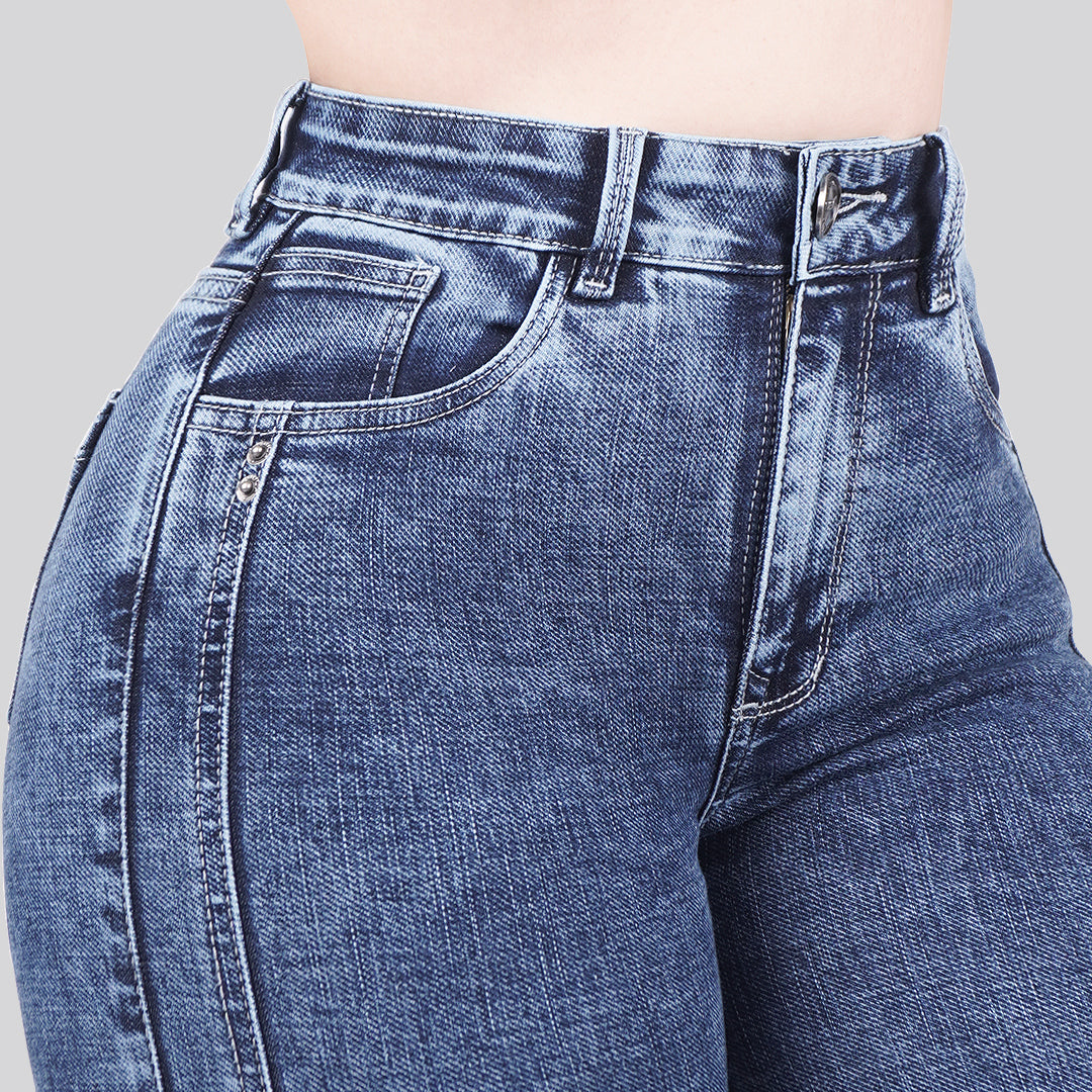 Jeans Skinny Tiro Alto 25268