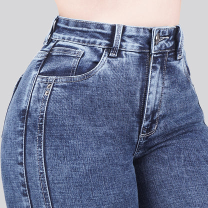 Jeans Skinny Tiro Alto 25268