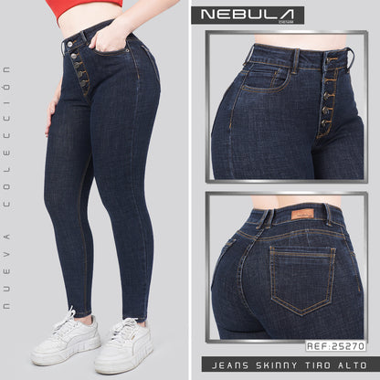 Jeans Skinny Tiro Alto 25270