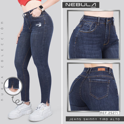 Jeans Skinny Tiro Alto 25271