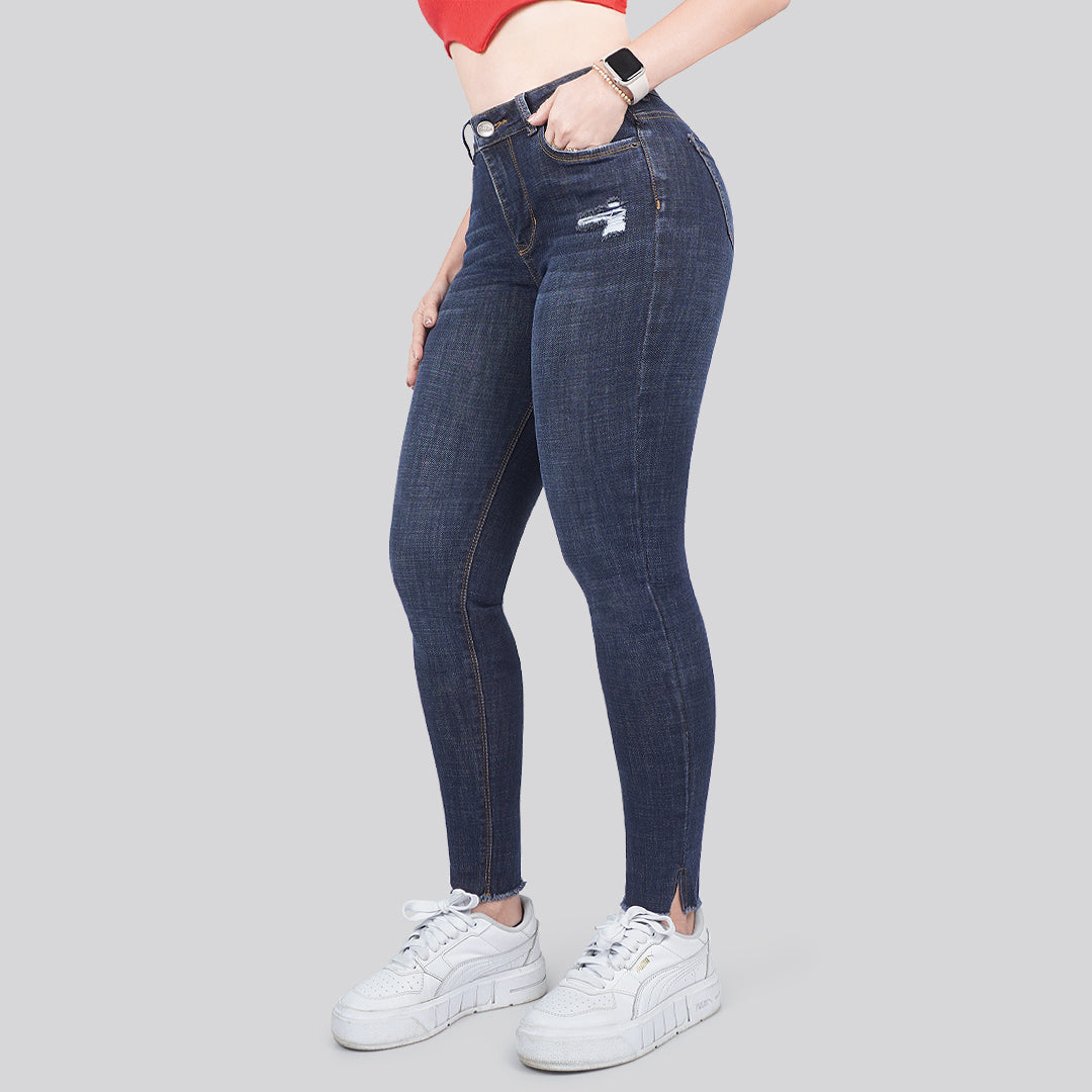 Jeans Skinny Tiro Alto 25271