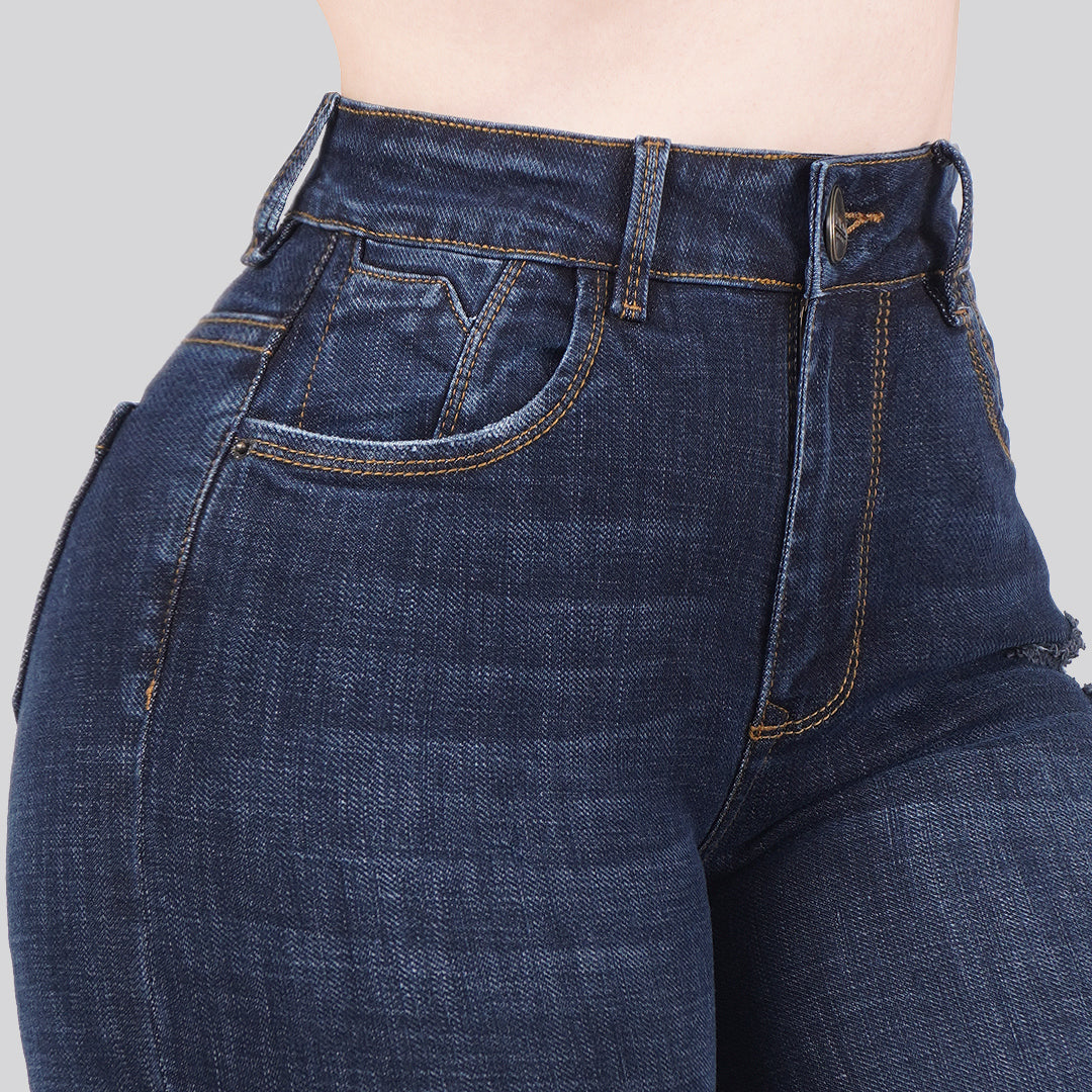 Jeans Skinny Tiro Alto 25271