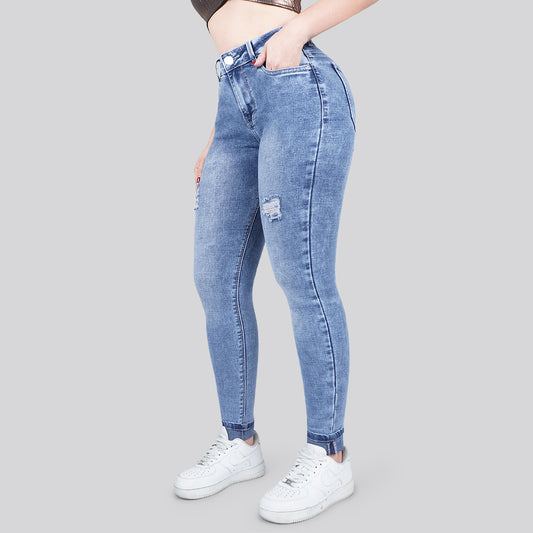Jeans Skinny Tiro Alto 25273