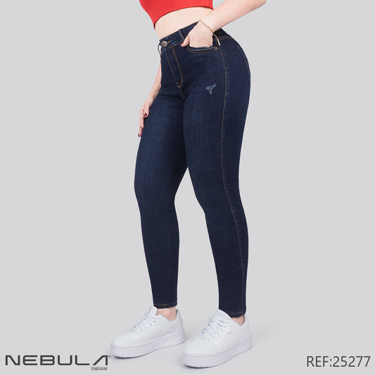 Jeans Skinny Tiro Alto 25277